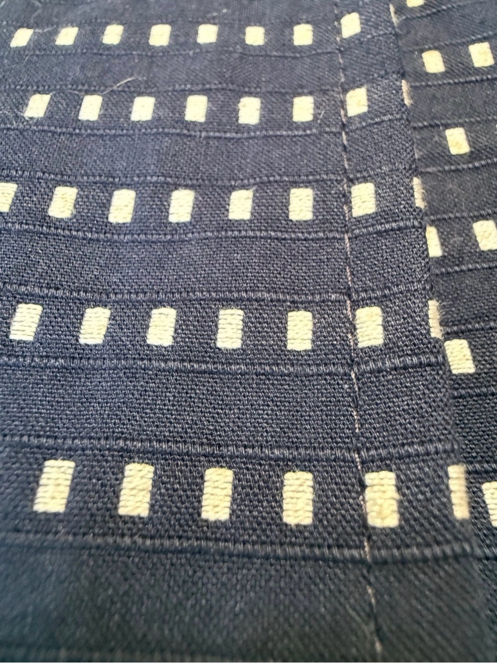 Rafaella Navy Blue & White Jacquard Dot Blazer Jacket 100% Cotton Sz 6P - Picture 10 of 10
